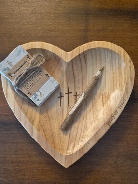 Wooden Prayer Bowl With Prayer Cards Prayer Calender And Pen Inspirational Gift